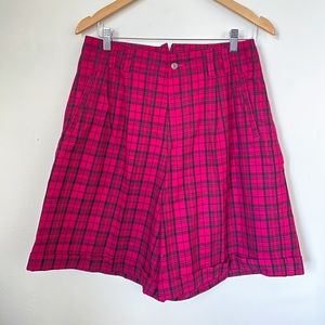 vintage plaid shorts